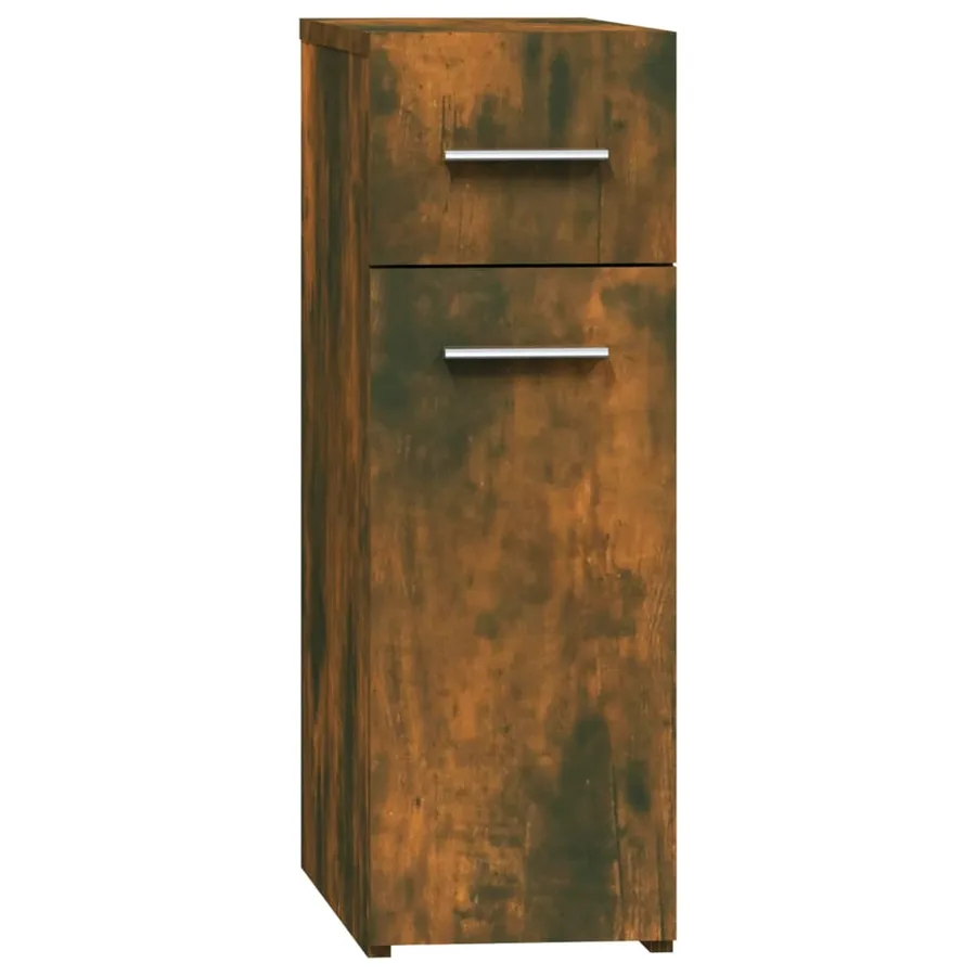 Armoire d'apothicaire Chêne fumé 20x45,5x60cm Bois d'ingénierie - 2