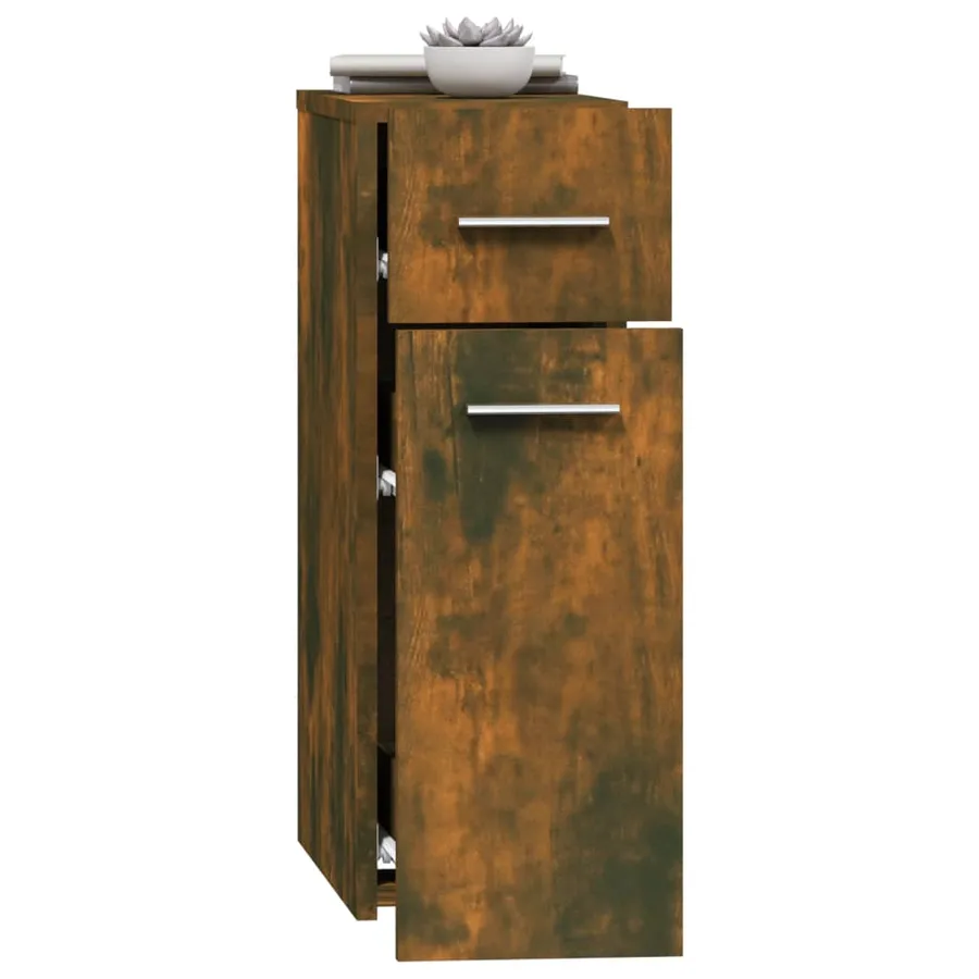 Armoire d'apothicaire Chêne fumé 20x45,5x60cm Bois d'ingénierie - 4