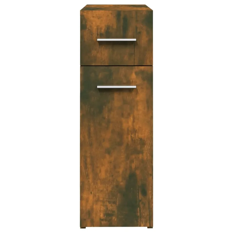 Armoire d'apothicaire Chêne fumé 20x45,5x60cm Bois d'ingénierie - 5