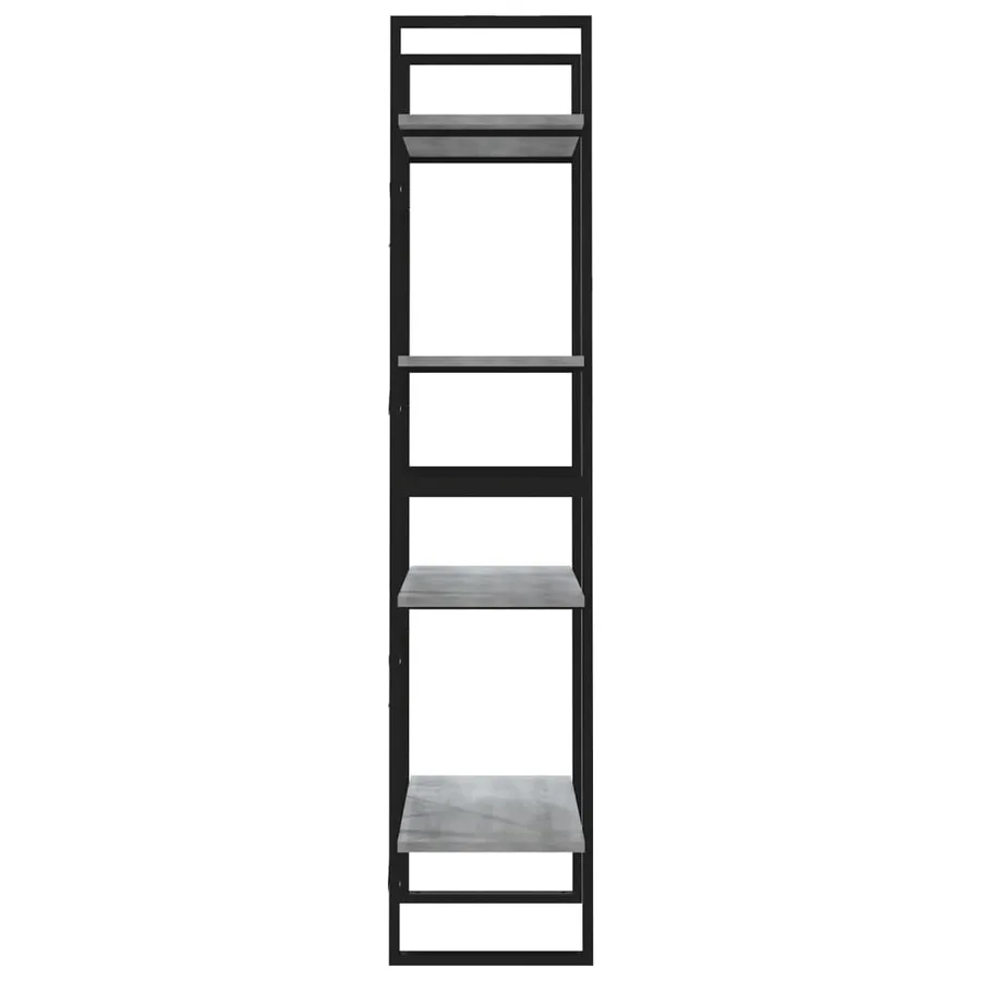 Bibliothèque 4 niveaux Sonoma gris 60x30x140 cm - 6