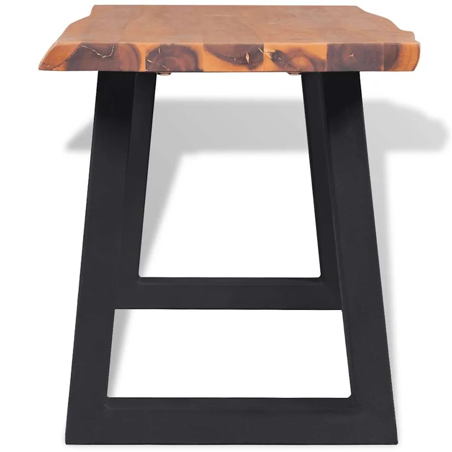 Banc en bois d'acacia massif 145 cm - 3