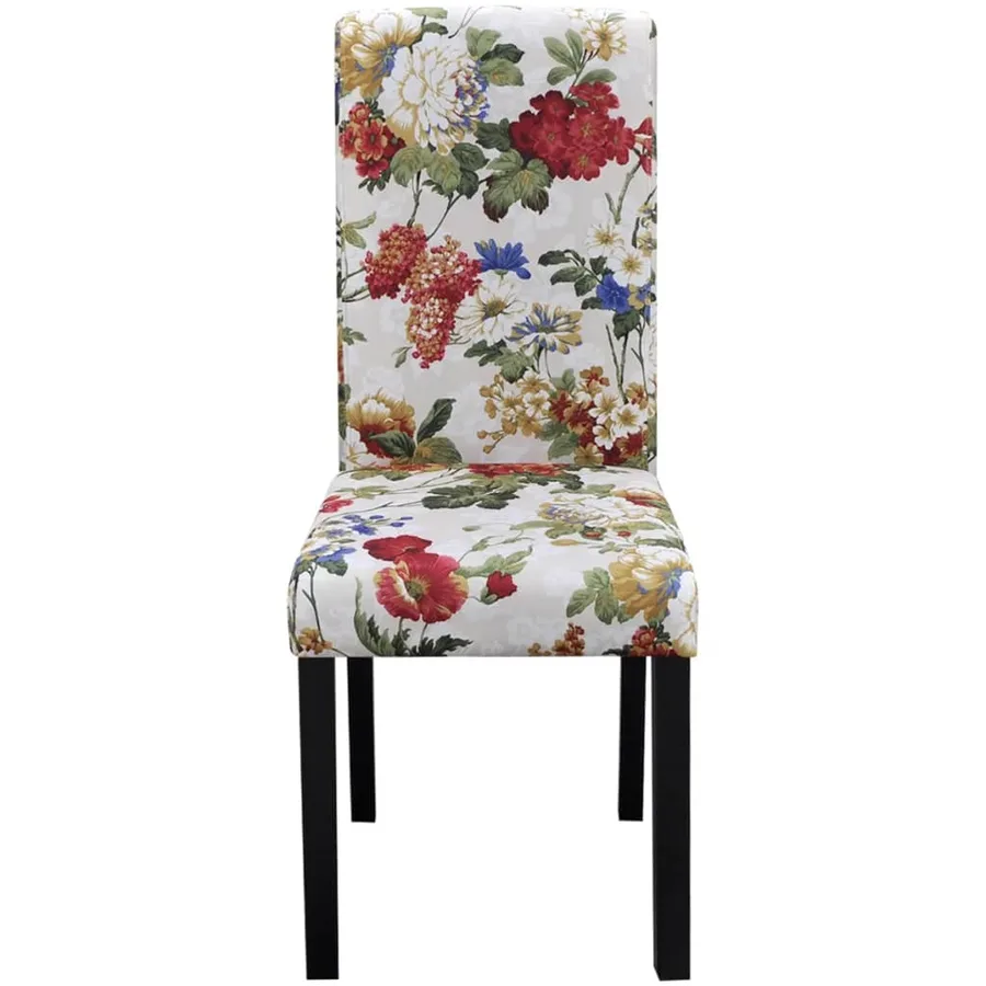 Chaises à manger lot de 6 multicolore tissu - 2