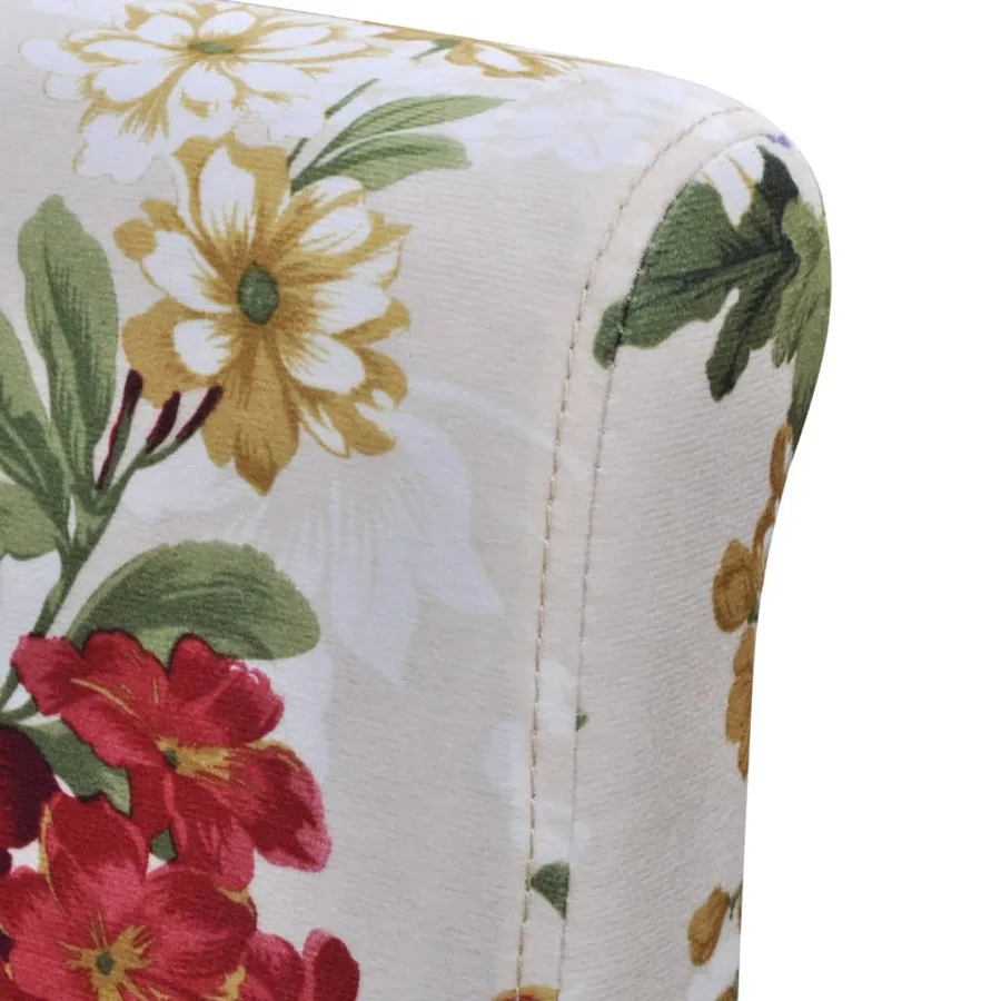 Chaises à manger lot de 6 multicolore tissu - 6