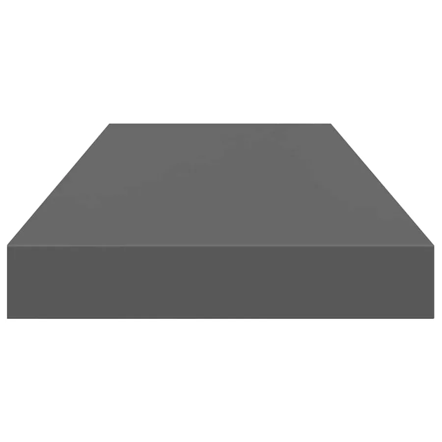 Étagère murale flottante 4 pcs Gris brillant 60x23,5x3,8 cm MDF - 8
