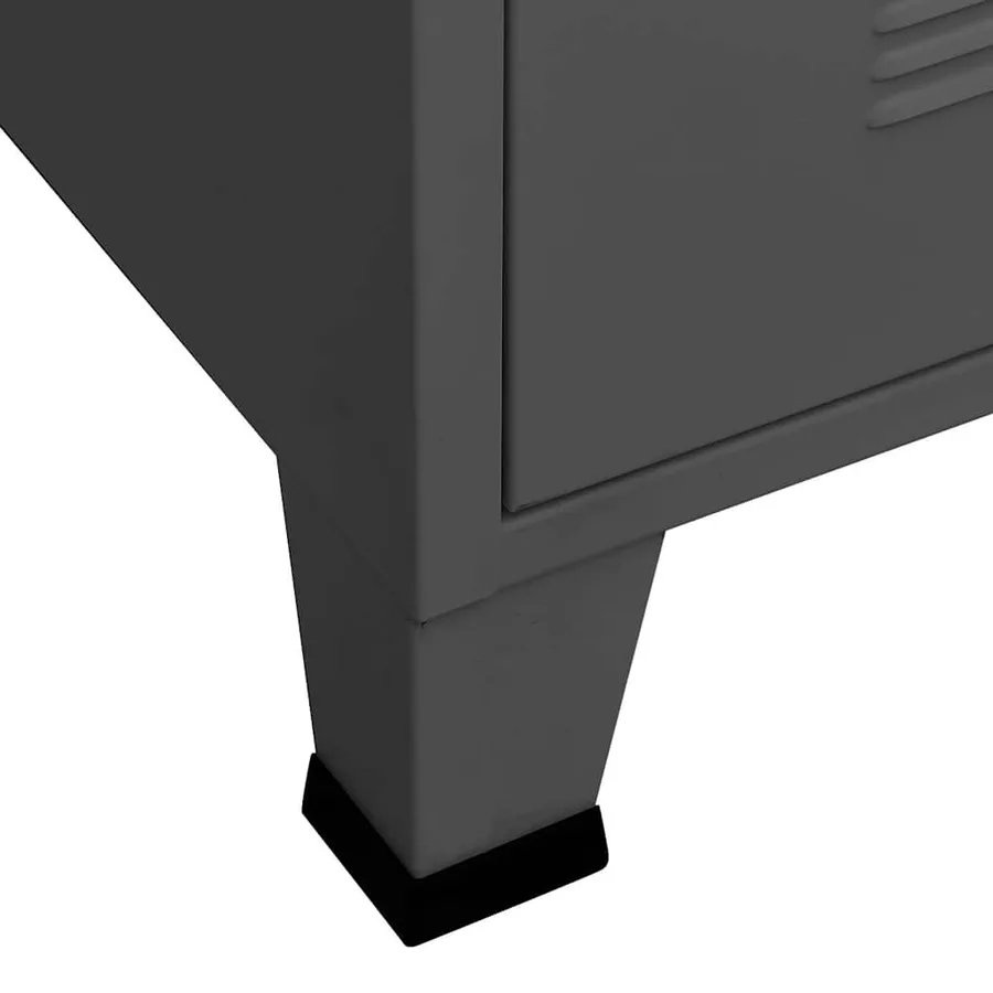 Armoire à tiroirs industrielle Anthracite 78x40x93 cm Métal - 10