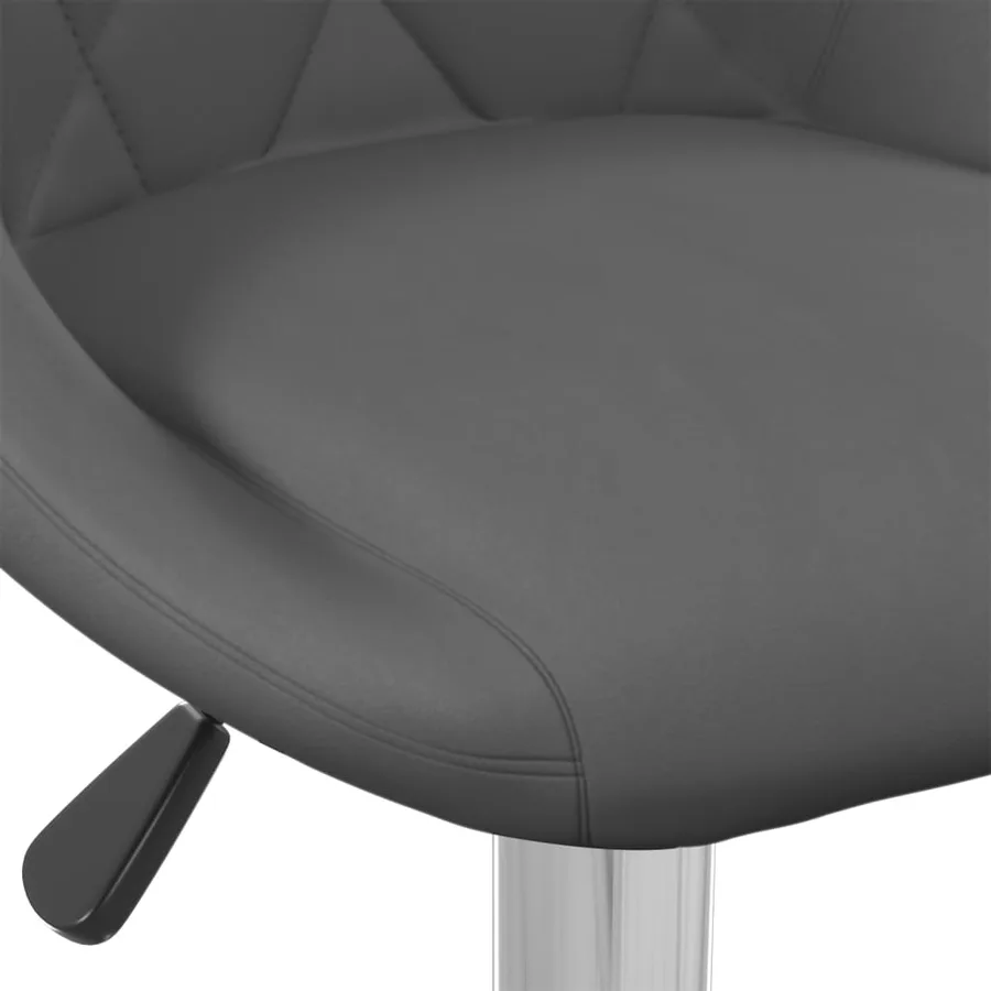 Tabourets de bar lot de 2 gris foncé velours - 8