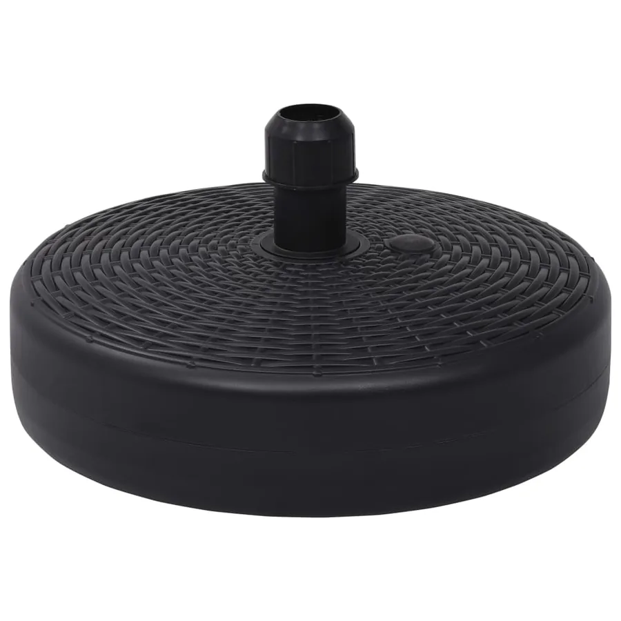 Socle de parasol Rempli de sable/d'eau 24 L Noir