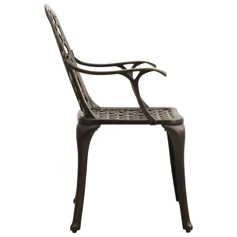 Ensemble de bistro 5 pcs Aluminium coulé Bronze - 6