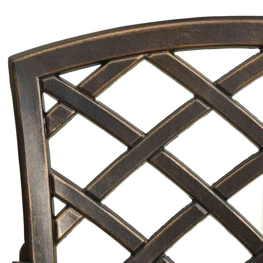 Ensemble de bistro 5 pcs Aluminium coulé Bronze - 9