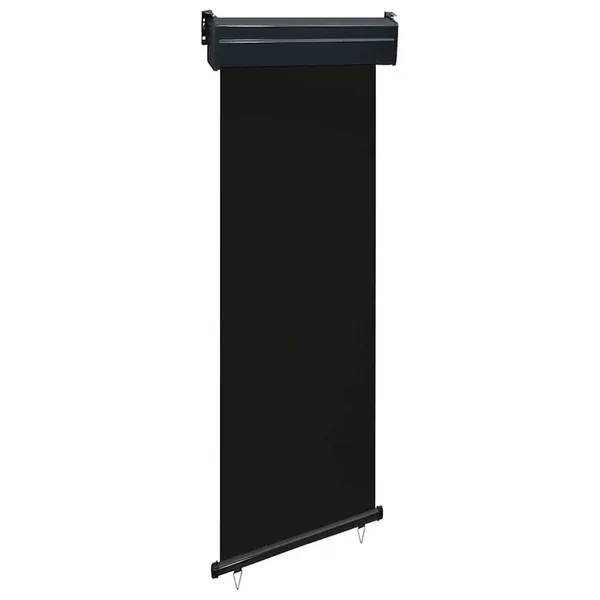 Auvent latéral de balcon 65x250 cm noir