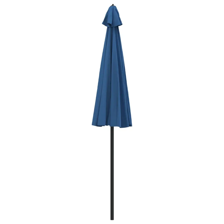 Parasol d'extérieur avec mât en aluminium 500 cm bleu azuré - 4