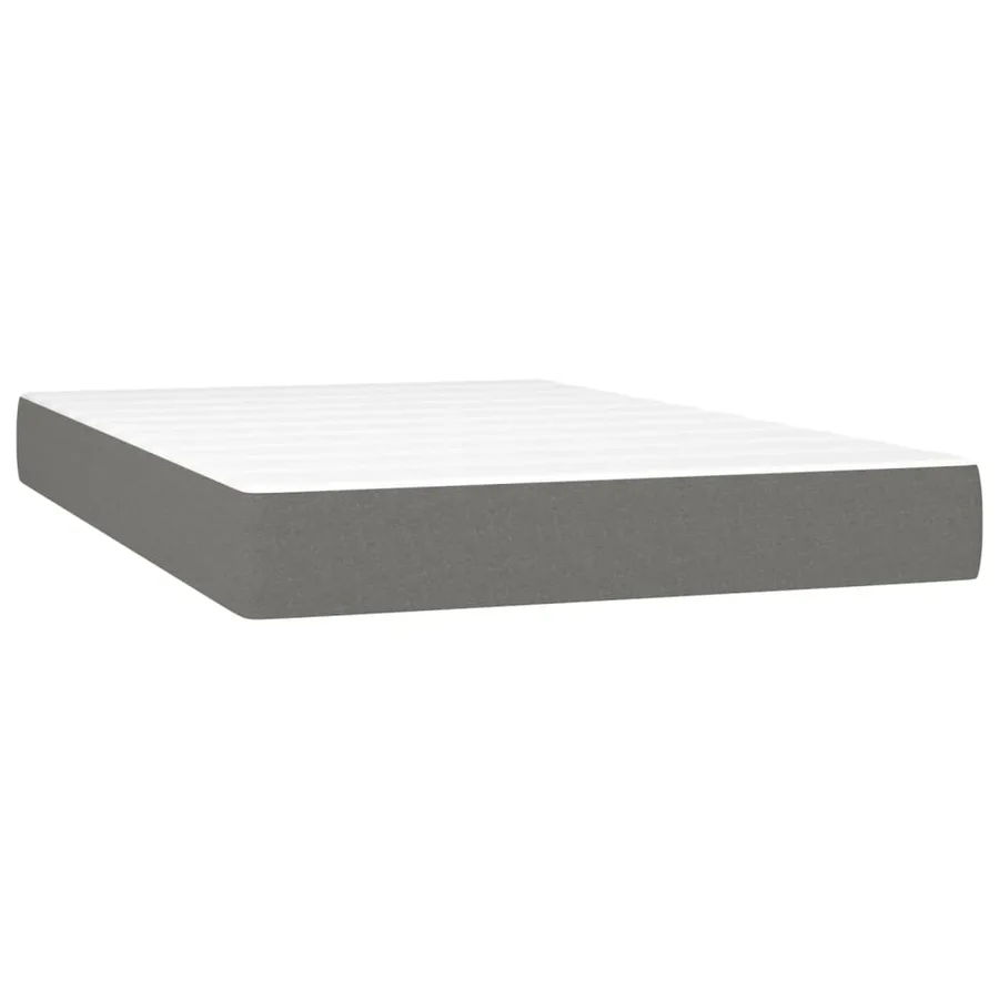 Matelas de lit à ressorts ensachés fermeté moyenne Gris foncé 120x200x20 cm - 2