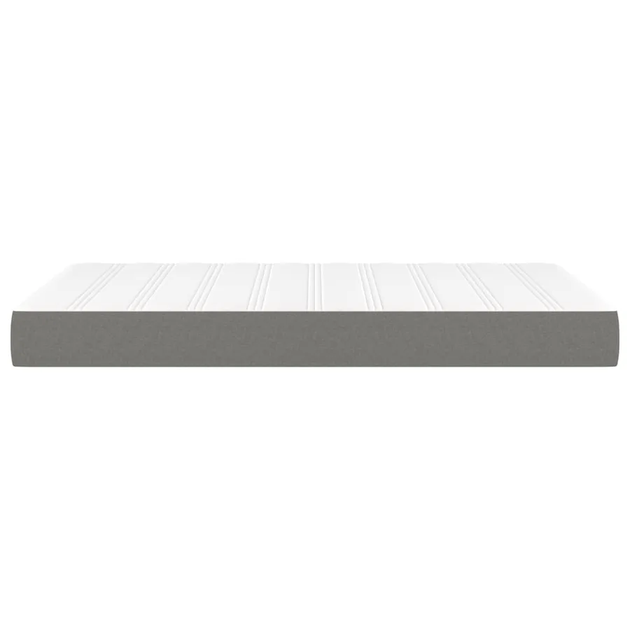 Matelas de lit à ressorts ensachés fermeté moyenne Gris foncé 120x200x20 cm - 4