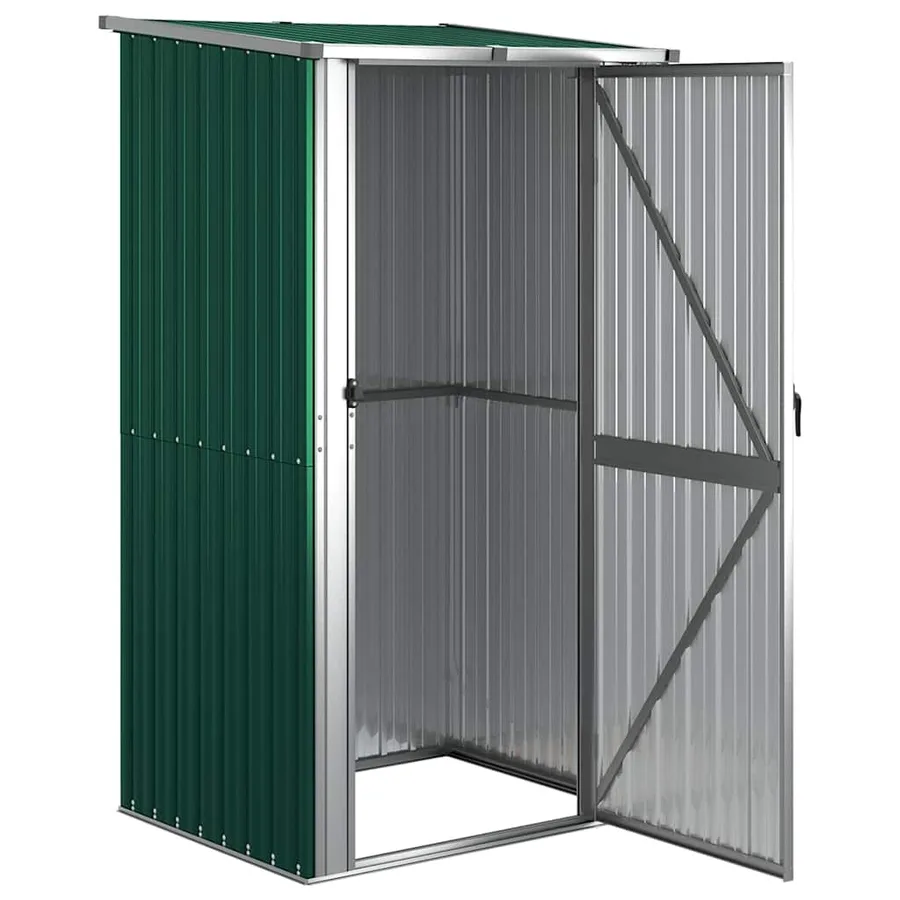 Abri de jardin vert 118,5 x 97 x 209,5 cm Acier galvanisé - 3