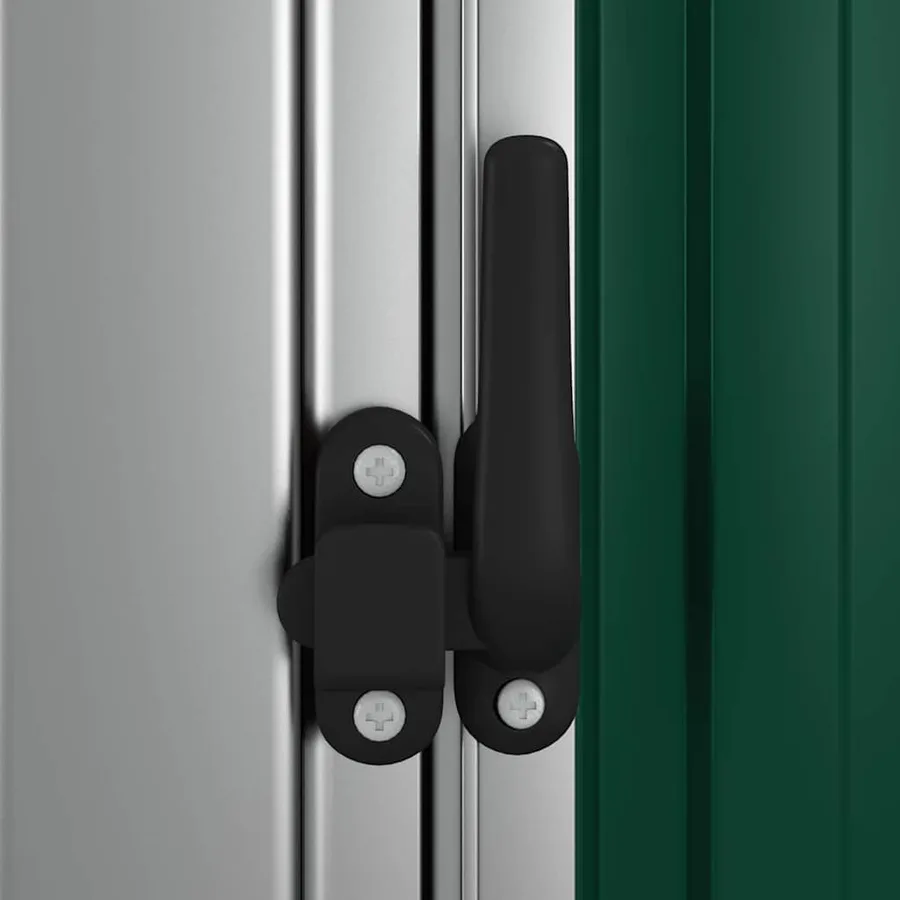 Abri de jardin vert 118,5 x 97 x 209,5 cm Acier galvanisé - 6