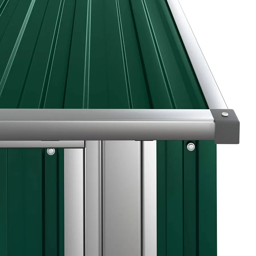 Abri de jardin vert 118,5 x 97 x 209,5 cm Acier galvanisé - 7