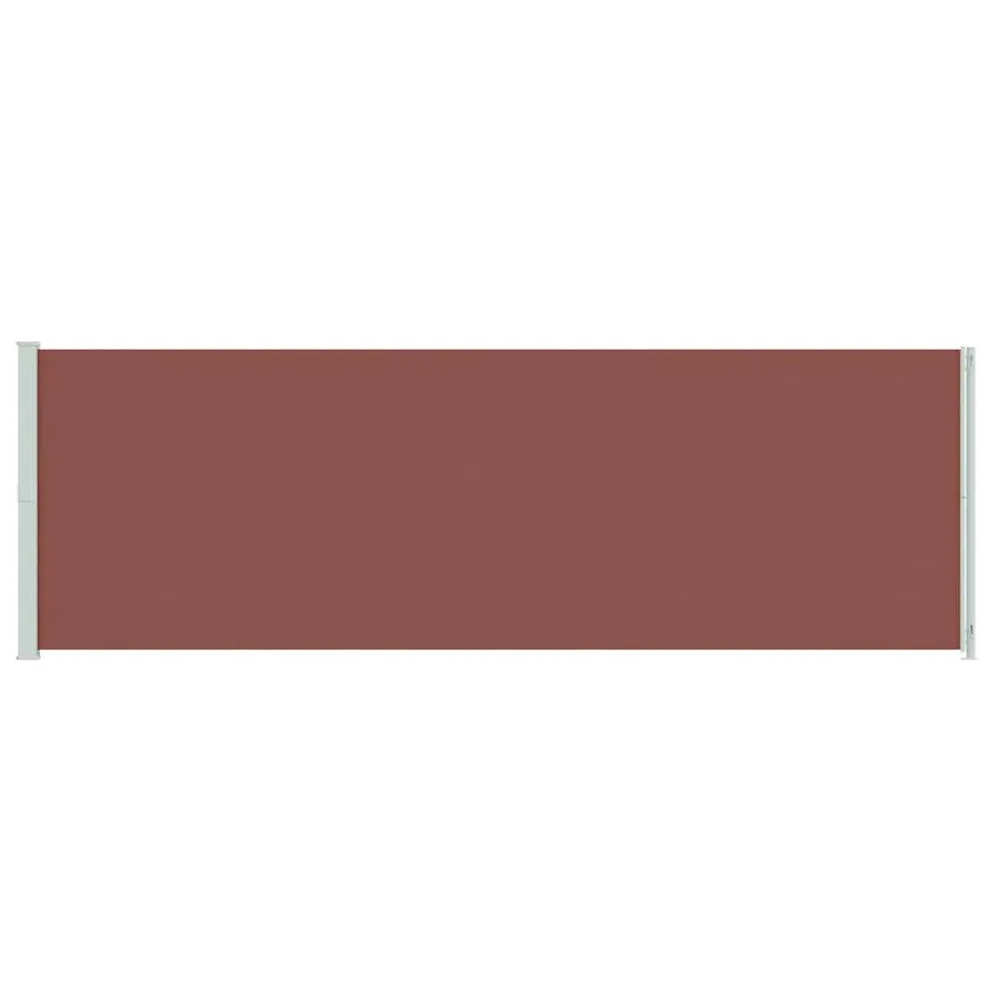 Auvent latéral rétractable de patio 200x600 cm Marron - 4