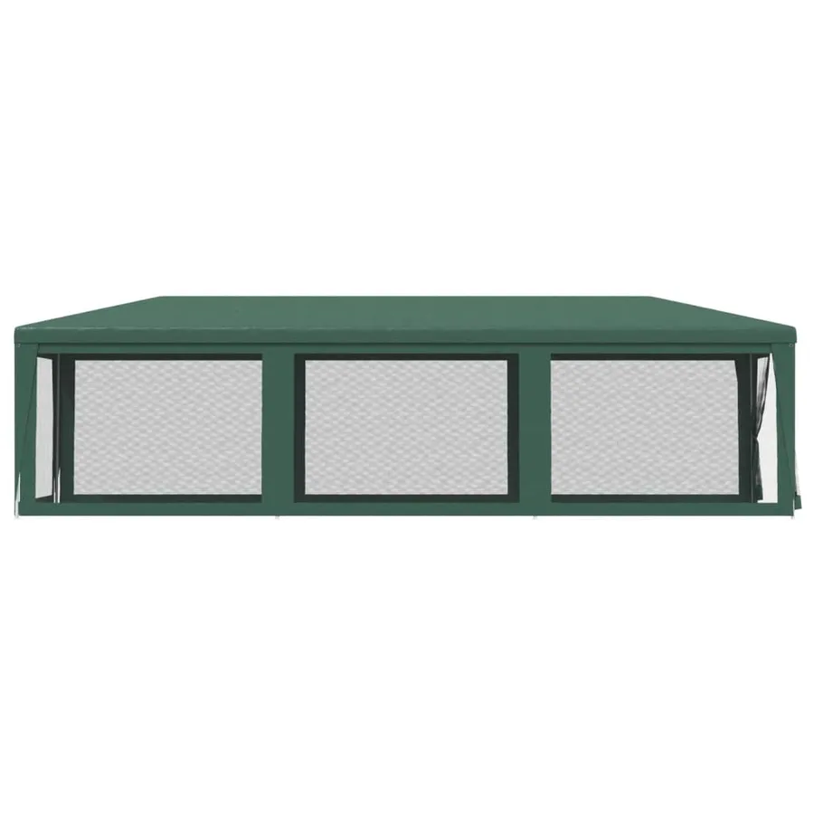 Tente de fête avec 8 parois latérales en maille Vert 3x9 m PEHD - 4