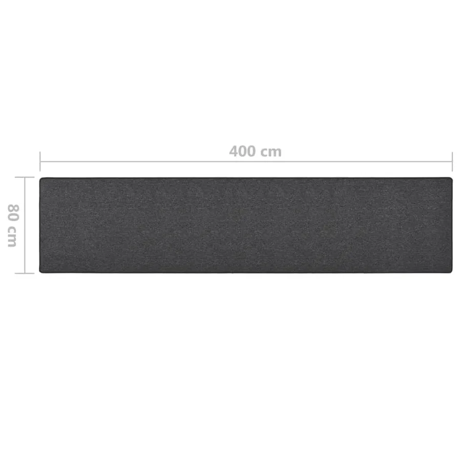 Tapis de couloir Anthracite 80x400 cm - 7