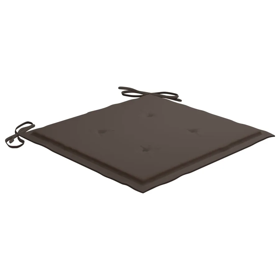 Chaises de jardin empilables avec coussins lot de 6 Teck solide - 8