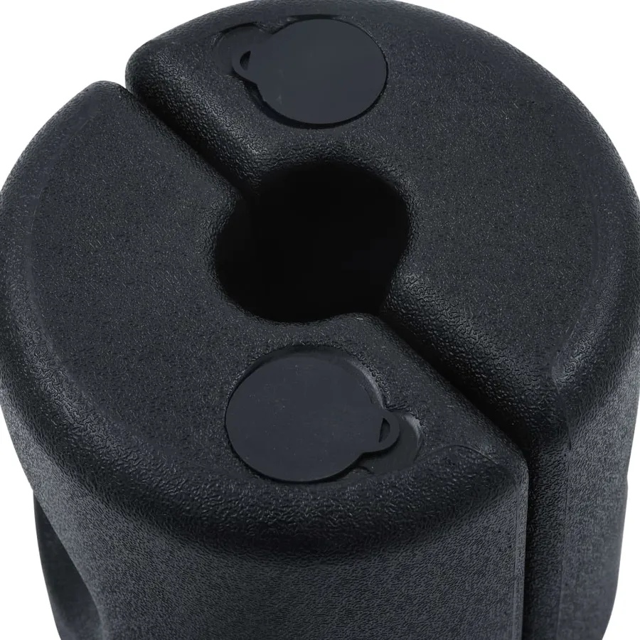 Poids de tonnelle 4 pcs PE Noir - 6