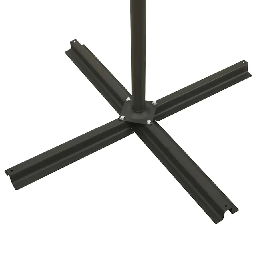 Parasol de jardin en porte-à-faux avec mât et lumières LED - 10
