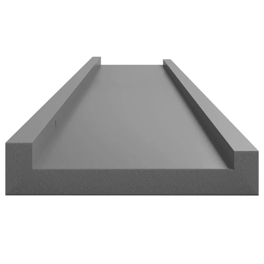 Étagères murales 4 pcs Gris 100x9x3 cm - 7