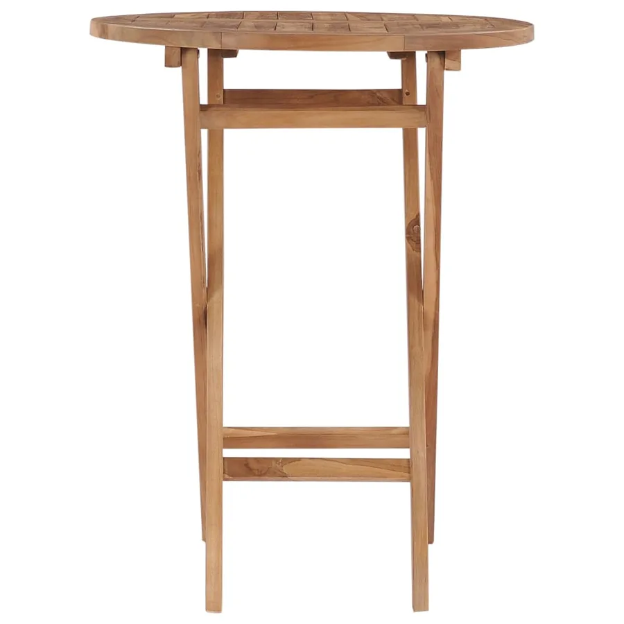 Table pliable de jardin 60 cm Bois de teck solide - 3