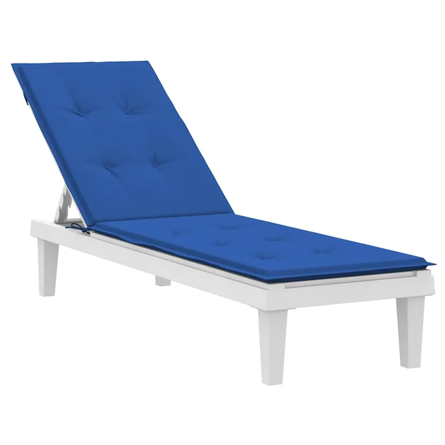 Coussin de chaise de terrasse bleu royal (75+105)x50x4 cm - 3