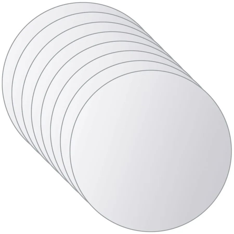 Carreau de miroir 8 pcs Rond Verre - 4