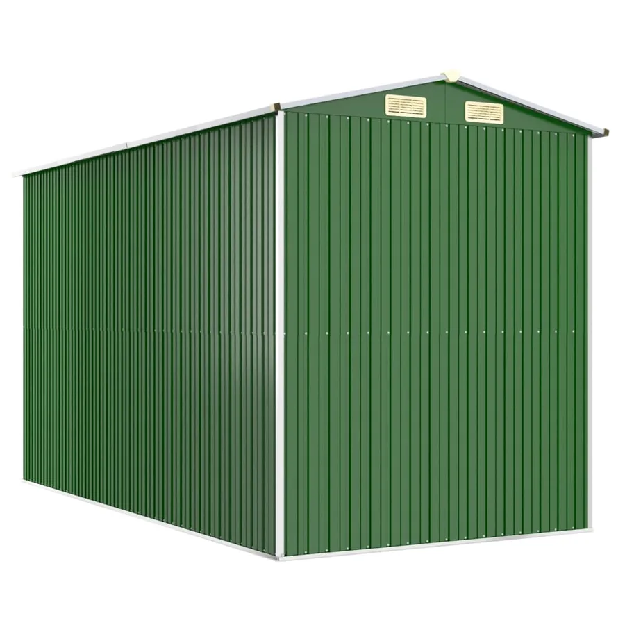 Abri de jardin Vert 192x357x223 cm Acier galvanisé - 6