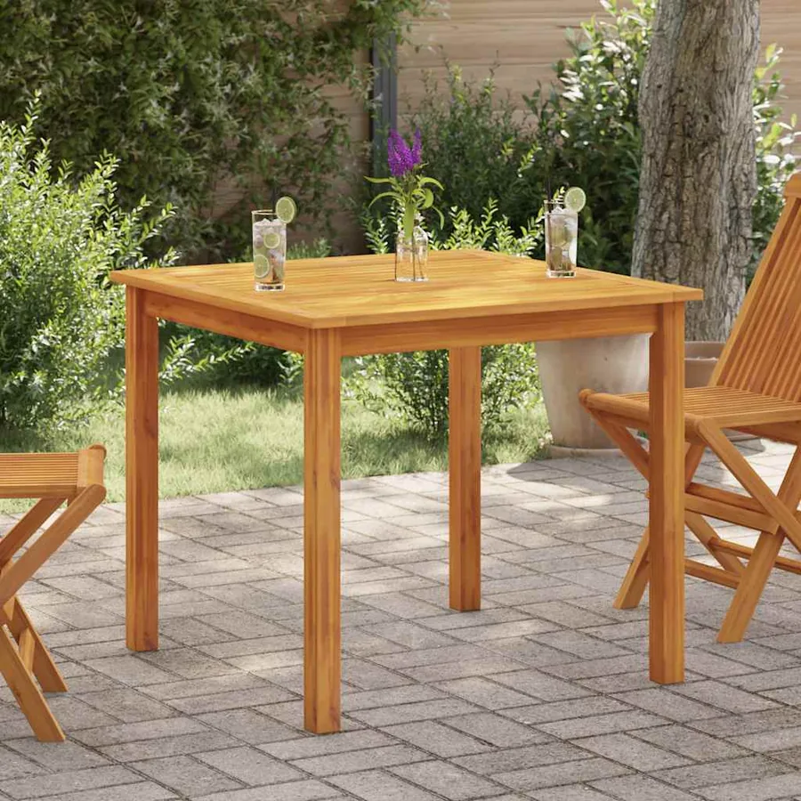 Table de jardin 85x85x74 cm Bois d'acacia massif