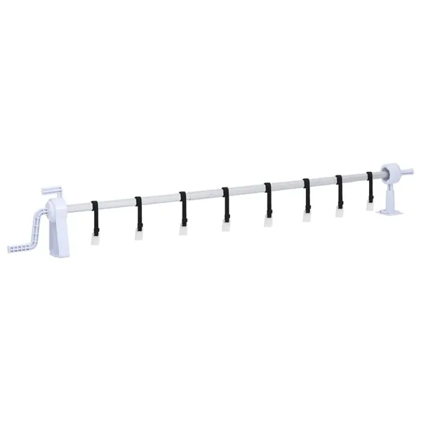 Rouleau de couverture de piscine avec base en plastique