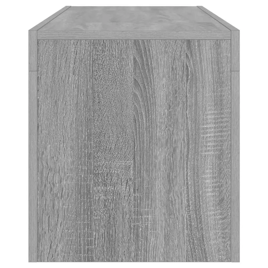 Meuble TV avec lumières LED sonoma gris 120x35x40 cm - 8
