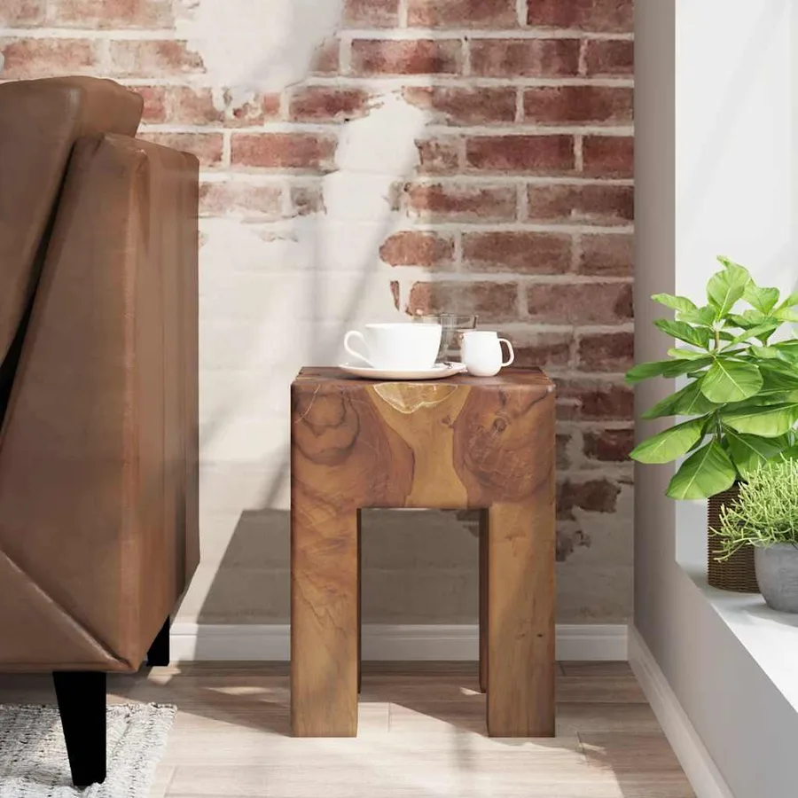 Tabouret Bois de teck massif - 3