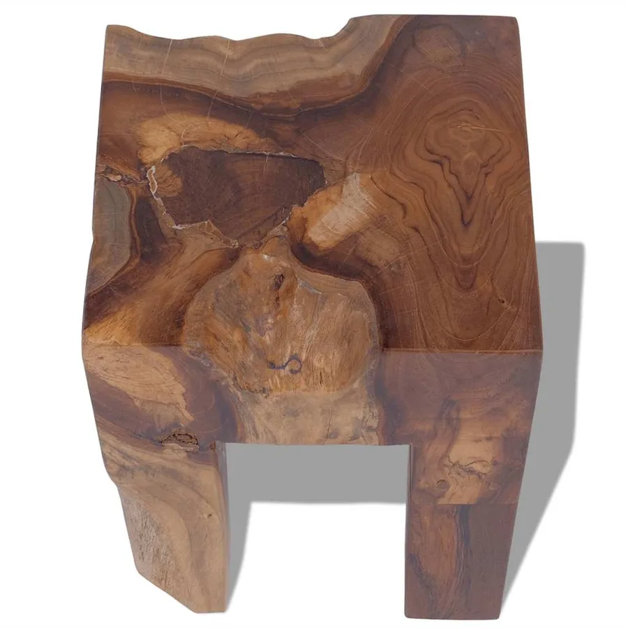 Tabouret Bois de teck massif - 7