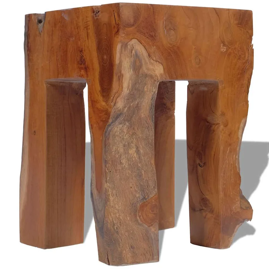 Tabouret Bois de teck massif - 9