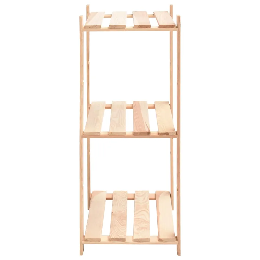 Étagères de rangement à 3 niveaux 2 pcs 60x38x90 cm Pin 150 kg - 5