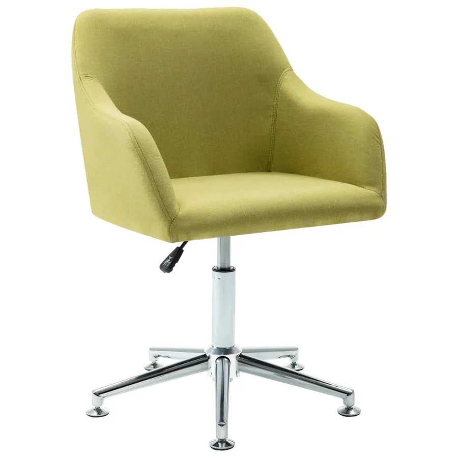 Chaises pivotantes à manger lot de 4 vert tissu - 3