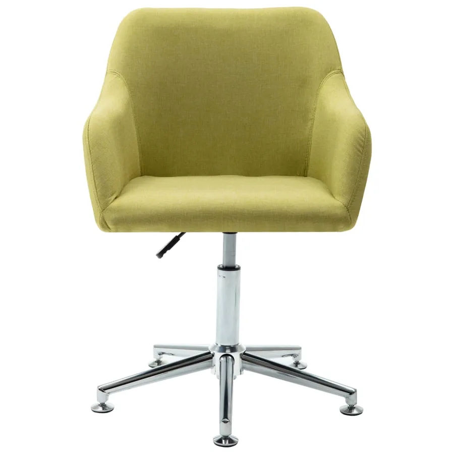 Chaises pivotantes à manger lot de 4 vert tissu - 4