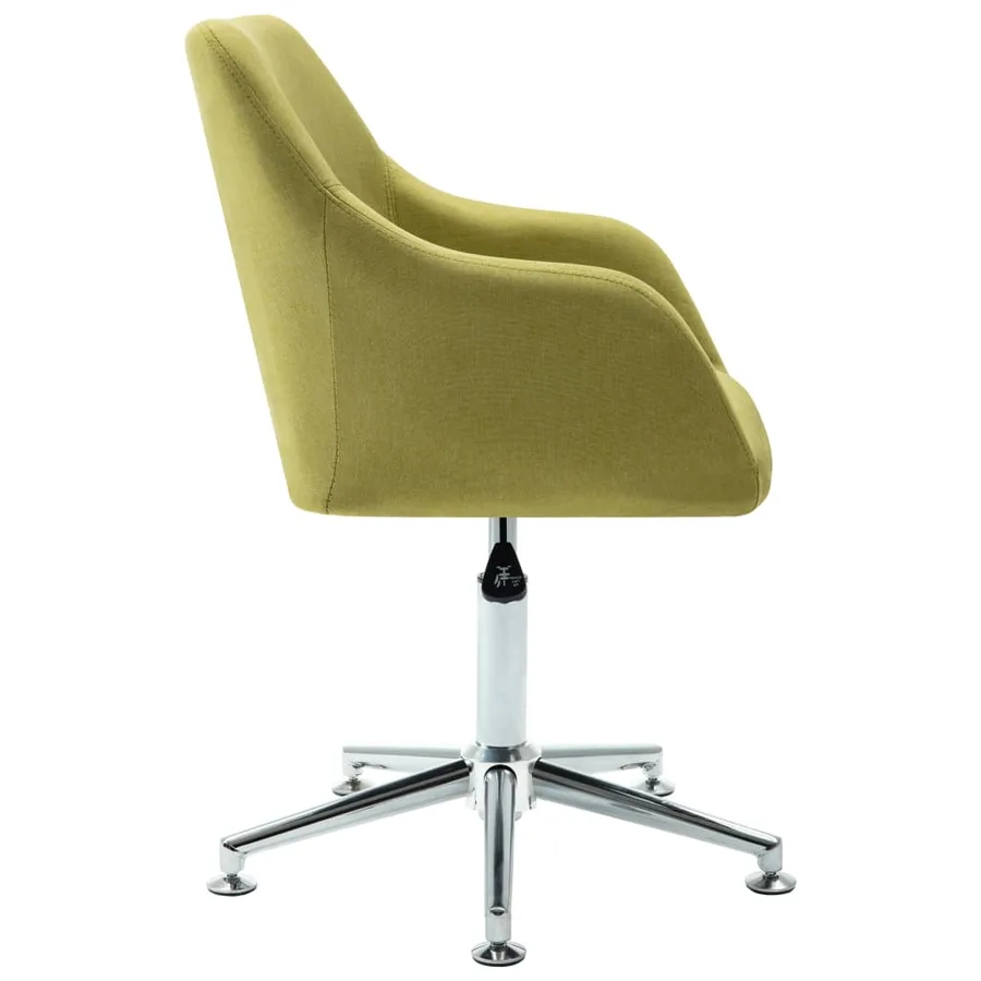 Chaises pivotantes à manger lot de 4 vert tissu - 5