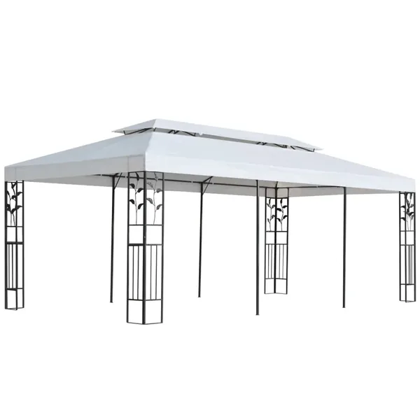 Tonnelle 3x6 m Blanc