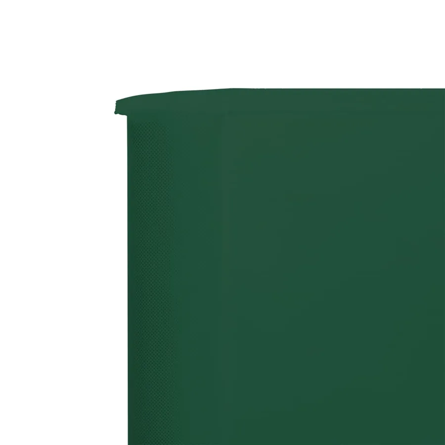 Paravent 5 panneaux Tissu 600 x 160 cm Vert - 4