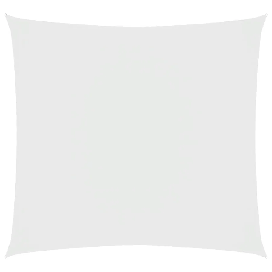 Voile de parasol tissu oxford carré 4,5x4,5 m blanc - 2