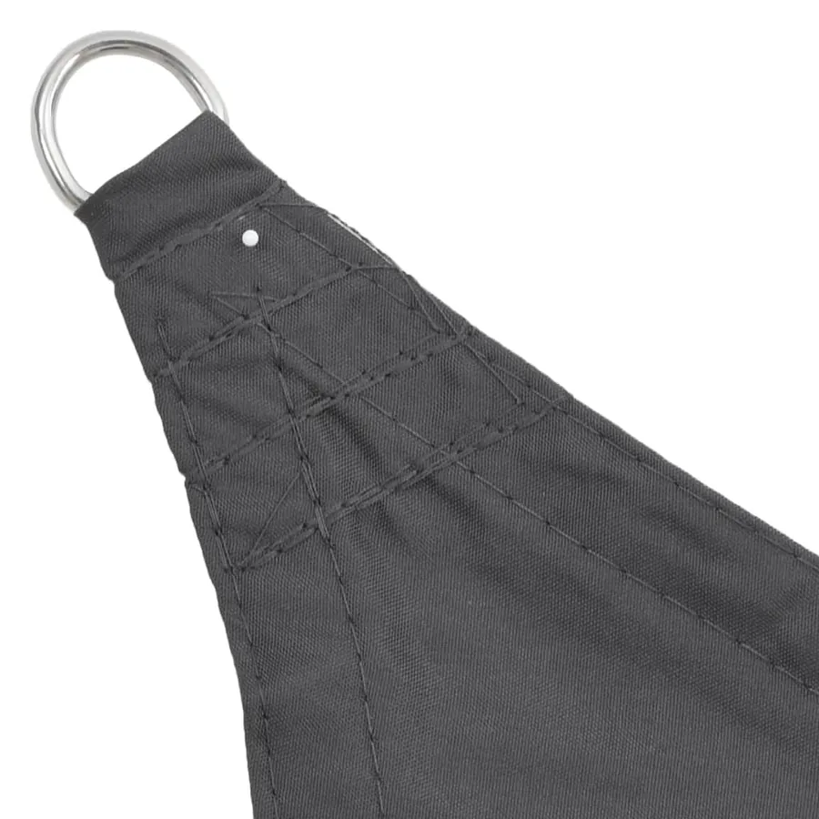 Voile de parasol tissu oxford triangulaire 5x5x5 m anthracite - 4