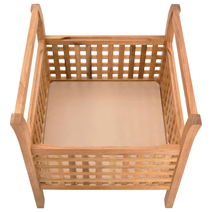 Banc de rangement 49x48x49 cm Bois de noyer massif - 5