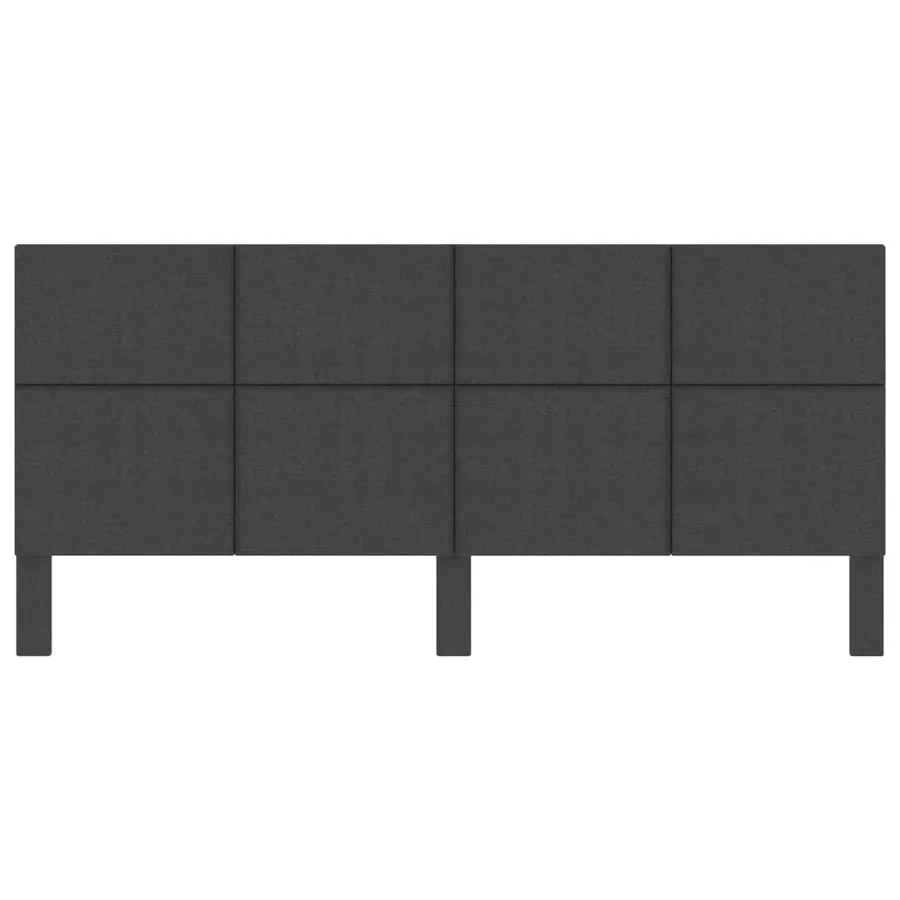 Tête de lit Gris foncé Tissu 200x200 cm - 4