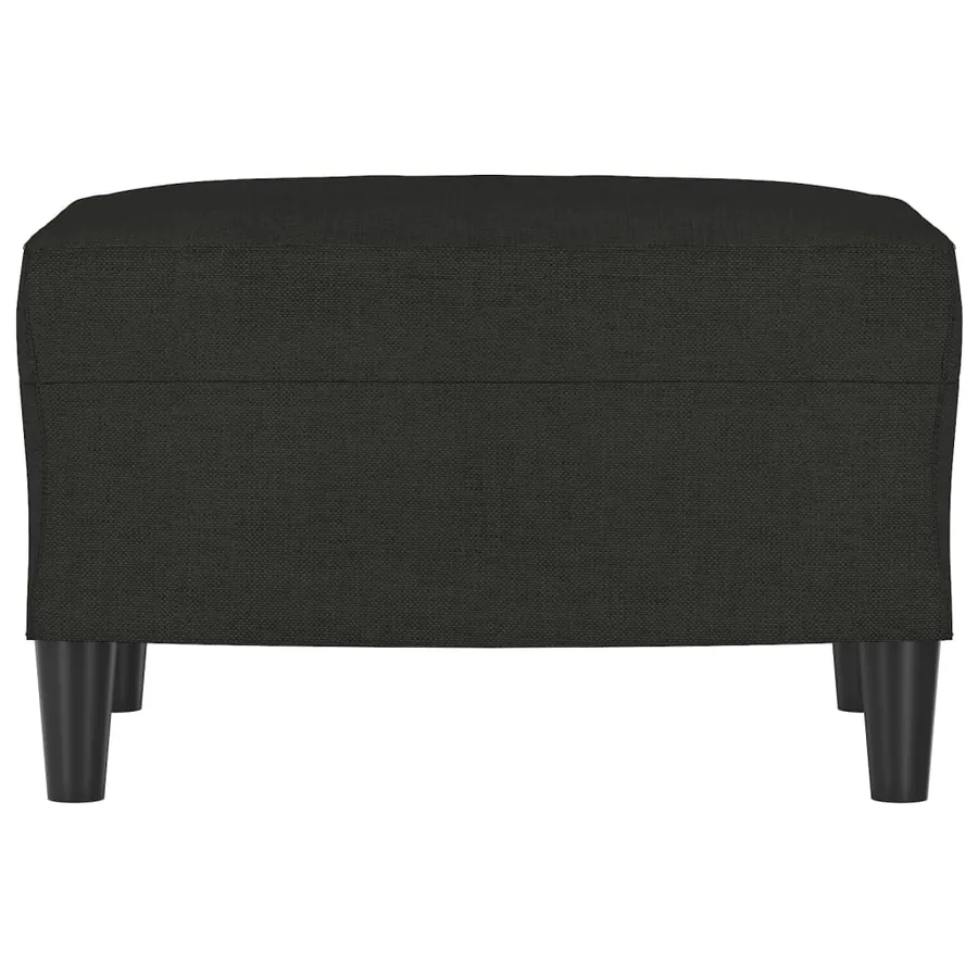 Repose-pied Noir 60x50x41 cm Tissu - 3