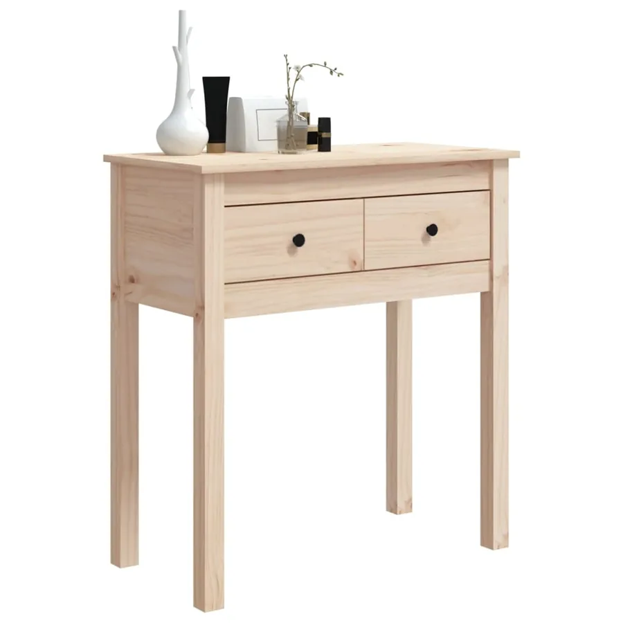 Table console 70x35x75 cm Bois massif de pin - 4