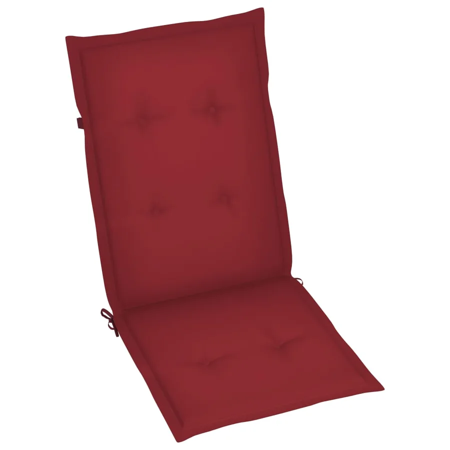 Chaises inclinables de jardin lot de 2 et coussins Bois acacia - 7